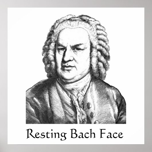 Bach-Klassiker-Komposer Poster (Vorne)