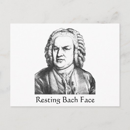 Bach-Klassiker-Komposer Postkarte (Vorderseite)