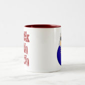Bach klassischer Komponist-lustiges Musik-Geschenk Zweifarbige Tasse (Mittel)