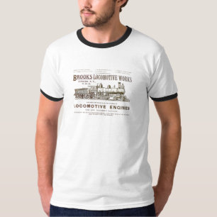 Bach-Lokomotive bearbeitet der 1890 Art-Wecker-T - T-Shirt