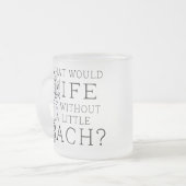 Bach lustiges Geschenk Mattglastasse (Vorderseite Links)