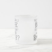 Bach lustiges Geschenk Mattglastasse (Mittel)