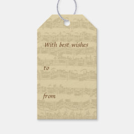 Bach Music Manuscript-Jeden Anlaß Geschenkanhänger