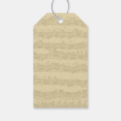 Bach Music Manuscript-Jeden Anlaß Geschenkanhänger (Rückseite)