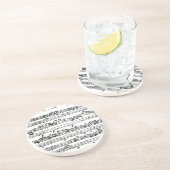 Bach Musik-Untersetzer Sandstein Untersetzer (Seite)