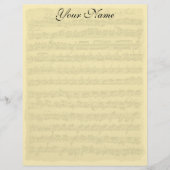 Bach Partita Writing Paper (Vorderseite)