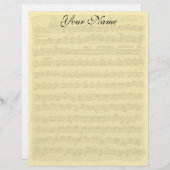 Bach Partita Writing Paper (Vorne/Hinten)