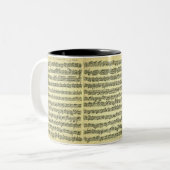 Bach Partita Zweifarbige Tasse (Vorderseite Links)