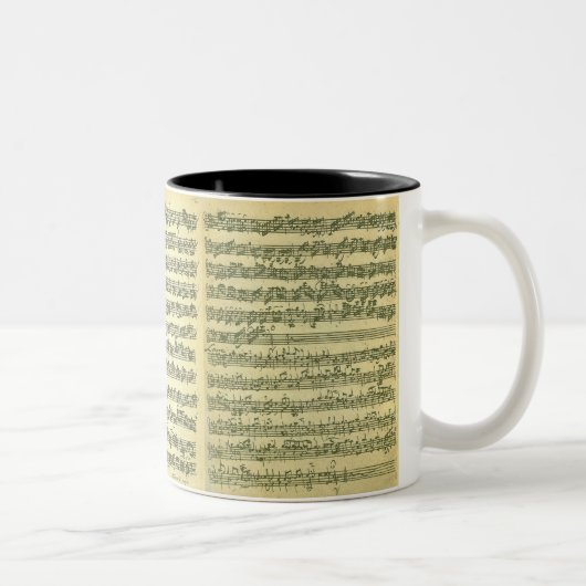 Bach Partita Zweifarbige Tasse (Rechts)