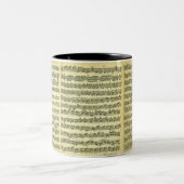 Bach Partita Zweifarbige Tasse (Mittel)