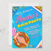 Bach Party Einladung - Wochenendreise (Vorderseite)