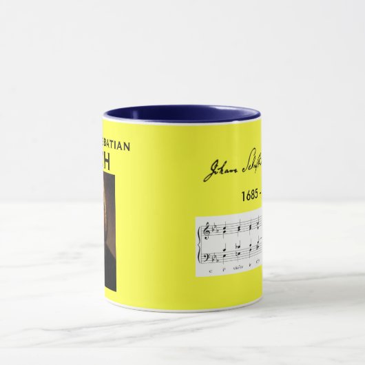 Bach, Porträt-Tasse Johann Sebastian Tasse (Zentrum)