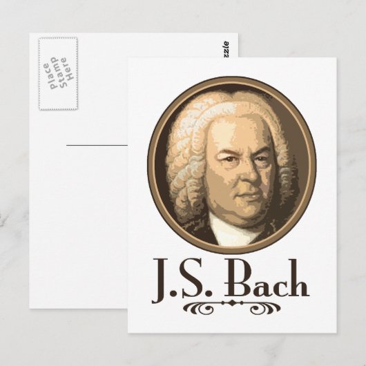 Bach Postkarte (Vorne/Hinten)