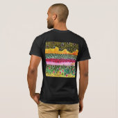 Bach, Regenbogen, braune Forellenfell T-Shirt (Schwarz voll)