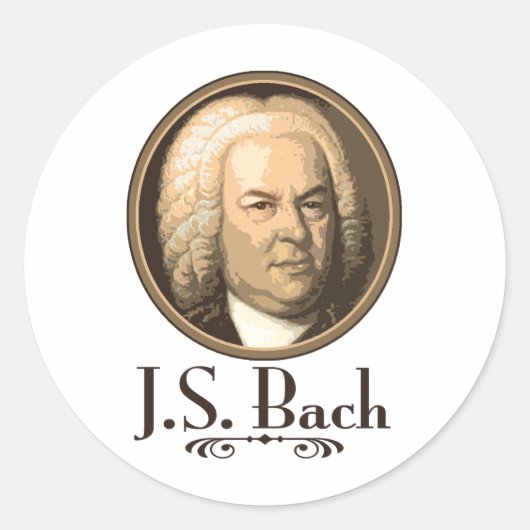 Bach Runder Aufkleber (Vorderseite)