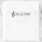 Bach Runder Aufkleber (Tasche)