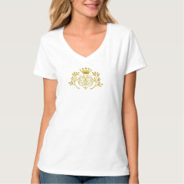 Bach-Siegel / Wappen / Monogramm in Gold T-Shirt
