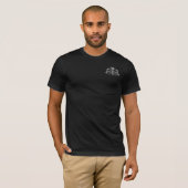 Bach-Siegel / Wappen / Monogramm in Silber T-Shirt (Vorne ganz)