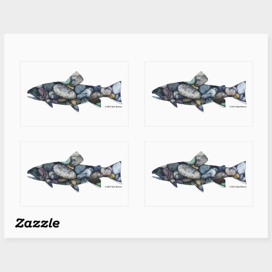 Bach Trout Stickers (Blatt)