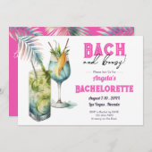 Bach und Bachelorette Einladung (Vorne/Hinten)