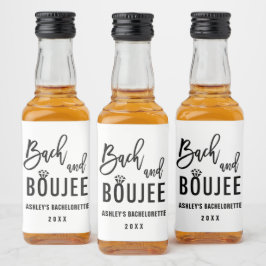 Bach- und Boozy-Junggeselinnen-Abschied-Favoriten Alkoholflaschenetikett