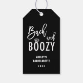 Bach- und Boozy-Junggeselinnen-Abschied-Favoriten Geschenkanhänger (Rückseite)