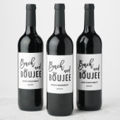 Bach- und Boozy-Junggeselinnen-Abschied-Favoriten Weinetikett (Flaschen)
