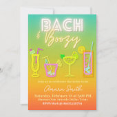 Bach und Bozy Bachelorette mit Übungen Einladung (Vorderseite)