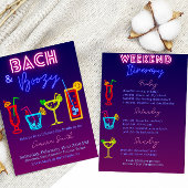 Bach und Bozy Bachelorette mit Übungen Einladung