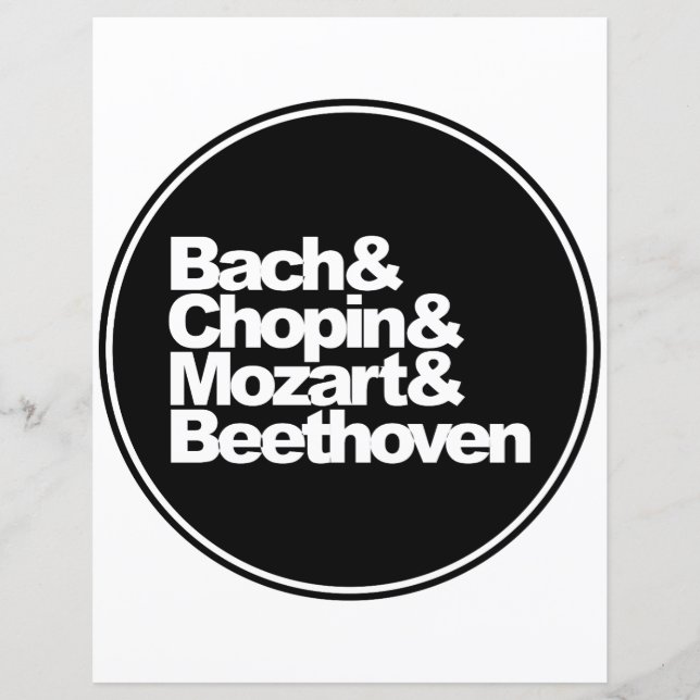 Bach und Chopin und Mozart und Beethoven (Vorderseite)