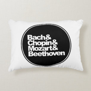 Bach und Chopin und Mozart und Beethoven Dekokissen
