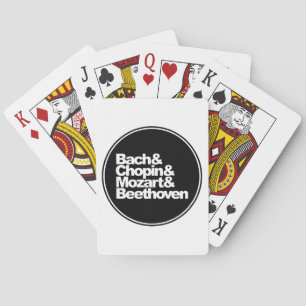 Bach und Chopin und Mozart und Beethoven Spielkarten