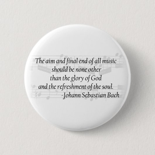 Bach Zitat-Knopf Button (Vorderseite)