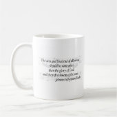 Bach Zitat-Tasse Kaffeetasse (Links)