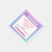 Bach zu den 2000er Jahren Y2K Bachelorette Persona Serviette (Ecke)