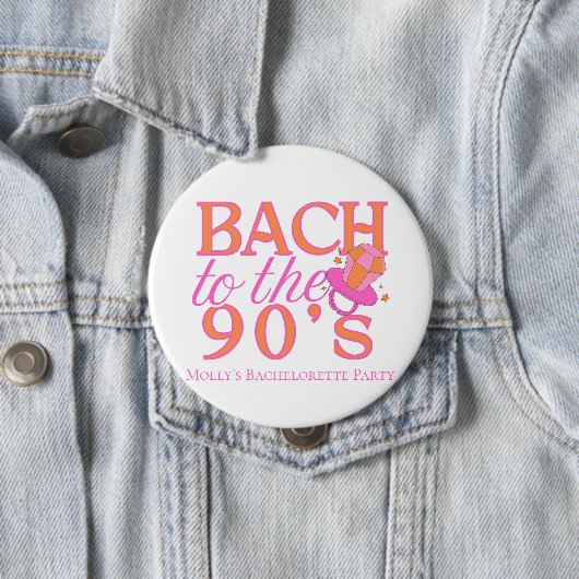 Bach zu den 90er Jahren - Retro-Junggeselinnen-Abs Button (Beispiel)