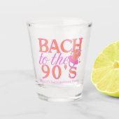 Bach zu den 90er Jahren - Retro-Junggeselinnen-Abs Schnapsglas (Vorderseite)