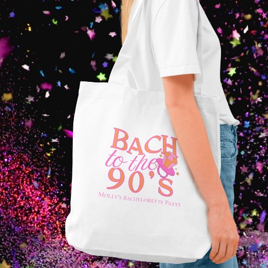 Bach zu den 90er Jahren - Retro-Junggeselinnen-Abs Tragetasche