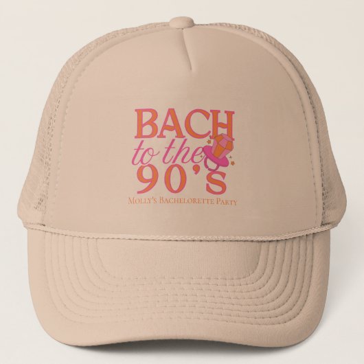 Bach zu den 90er Jahren - Retro-Junggeselinnen-Abs Truckerkappe (Vorderseite)