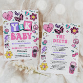 Bach zu den 90er Jahren Y2K Bachelorette Wochenend Einladung