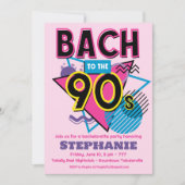 Bach zu den 90er Junggeselinnen-Abschied Einladung (Vorderseite)