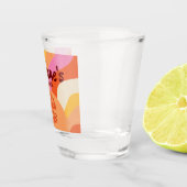 Bach zum 70er Retro Groovy Sunset Bachelorette Schnapsglas (Rechts)