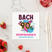 Bach zum 90er-Junggeselinnen-Abschied Serviette (Beispiel)