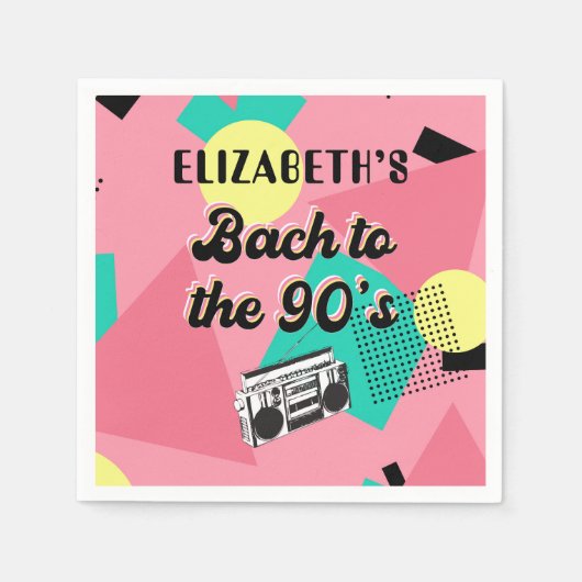 Bach zur 90er-Jährigen Serviette (Vorderseite)