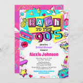 Bach zur Einladung der Bridal Dusche der 90er Jahr (Vorne/Hinten)