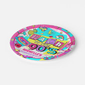 Bach zur Papierplatte der 90er Jahre Pappteller (Schrägansicht)