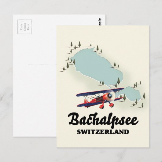 Bachalpsee Schweiz Karte (Vorne/Hinten)