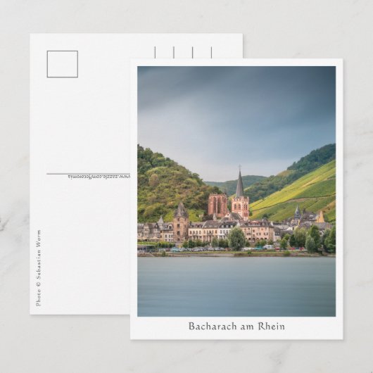 Bacharach am Rhein - Deutschland Postkarte (Vorne/Hinten)