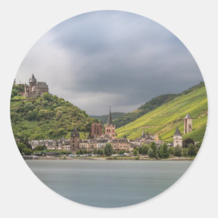 Bacharach am Rhein - Deutschland Runder Aufkleber