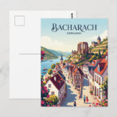 Bacharach Deutschland Postkarte (Vorne/Hinten)